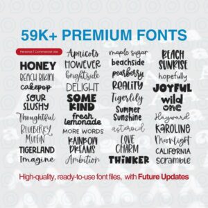 59k Premium Fonts Pack