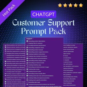 ChatGPT Customer Support Prompt Pack